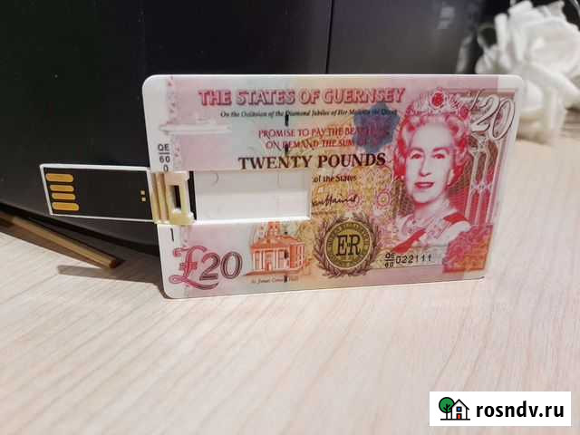 Usb флешка 16 гб в виде денег 20 фунтов Воронеж - изображение 1