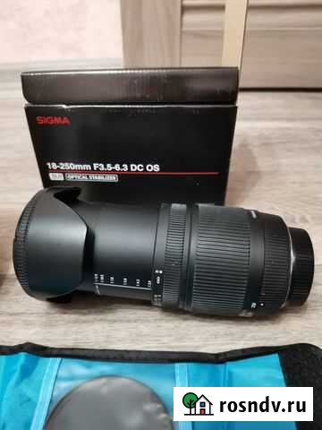 Объектив для Nikon Sigma 18-250+фильтра Елизово - изображение 1
