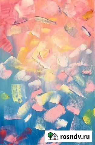 Абстракция картина маслом 20х29 см Благовещенск - изображение 1