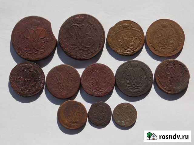 Медные монеты Царской России Елизавета Петровна Славянск-на-Кубани - изображение 1