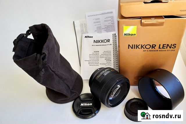 Nikon 85mm f/1.8G AF-S Nikkor новый Северск - изображение 1