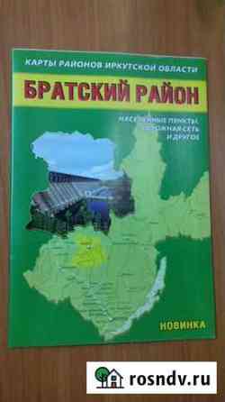 Карта Братского, Усть-Илимского, Тулунского Братск