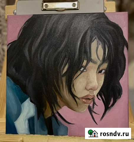 Картина маслом на холсте «Игра в кальмара» Ахтубинск - изображение 1