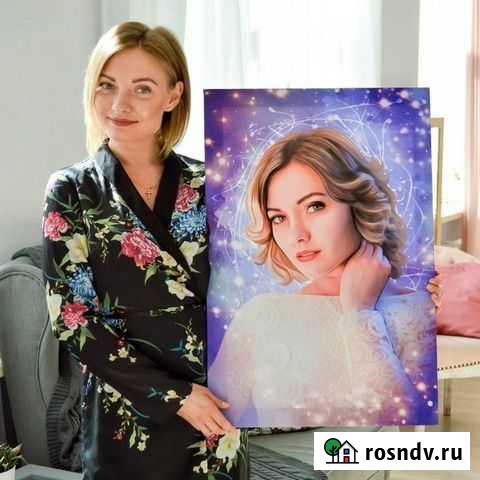 Портрет по фото на холсте Курск - изображение 1