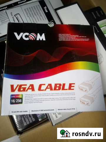 VGA cable vcom HD15m/m 20m Новоалтайск - изображение 1
