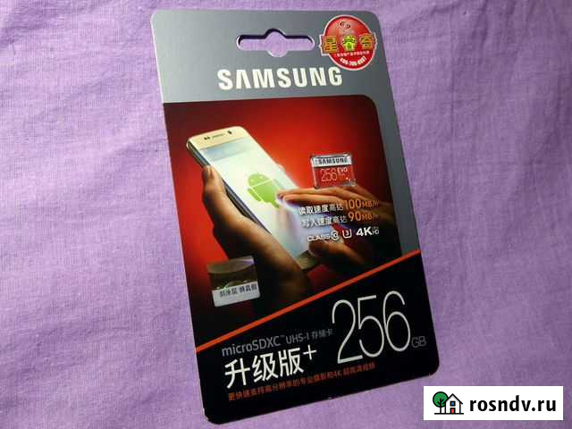 Samsung EVO Plus 256Gb microSD UHS-I, новая Йошкар-Ола - изображение 1