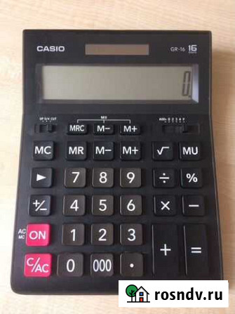 Калькулятор настольный Casio GR-16 Чита - изображение 1