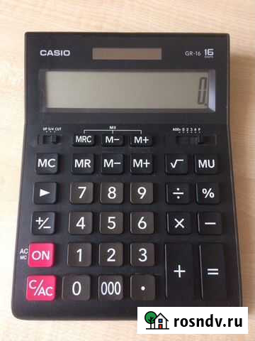 Калькулятор настольный Casio GR-16 Чита - изображение 1