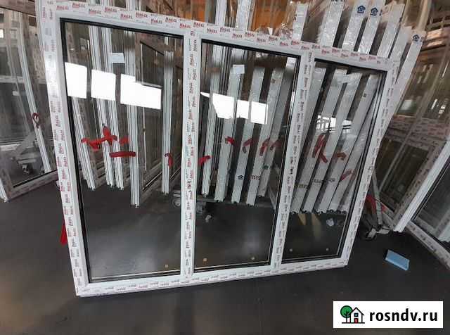 Окно Пластиковое. 2000*1300. Глухое. Калач Калач - изображение 1