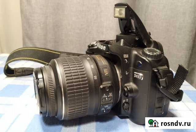 Фотоаппарат Nikon D80 kit 18-55 Nikkor AF-S Красноярск - изображение 1