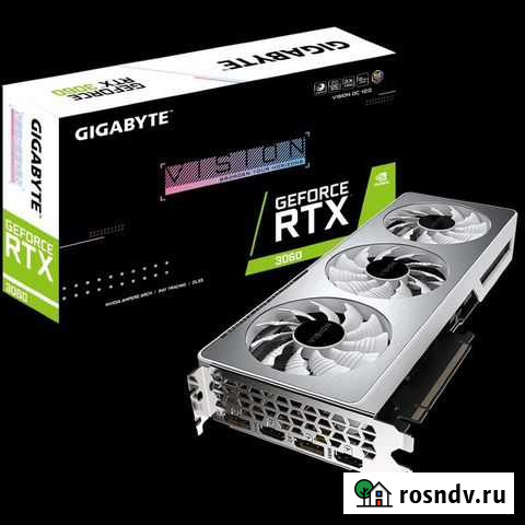 Видеокарта Gigabyte RTX3060 Vision 12Gb Чернушка - изображение 1
