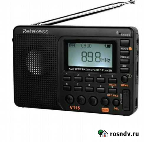 Радиоприемник Retekess V115 с мр3 (новый) Владикавказ - изображение 1
