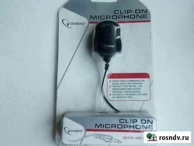 Микрофон на клипсе Gembird Mic-211 Челябинск - изображение 1