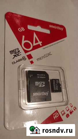 Карты памяти MicroSD 64 Gb Одинцово - изображение 1