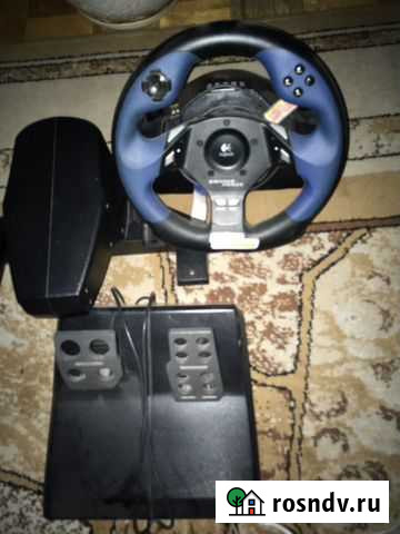 Руль, педали Logitech для Playstation Красногорск - изображение 1