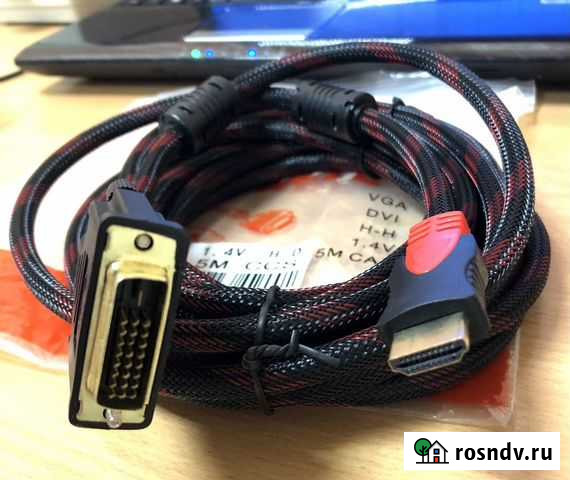 Кабель соединительный DVI-hdmi Рыбинск - изображение 1