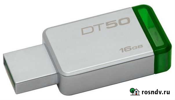 USB Flash Kingston DT50 16 гб 3.1 металл green Калининград - изображение 1