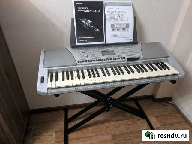 Профессиональный Синтезатор Yamaha PSR-450 +Стойка Иркутск - изображение 1