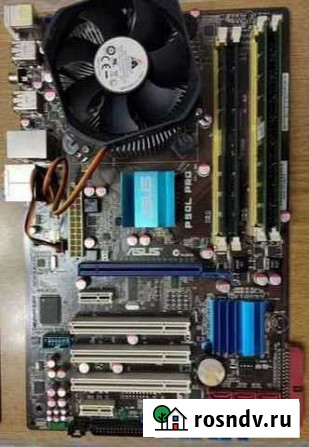 Материнская плата + процессор + память lga 775 Майкоп - изображение 1