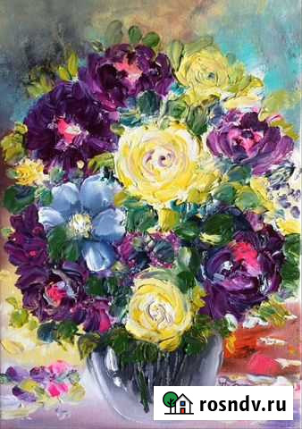 Картина маслом на холсте 21х29 Петрозаводск - изображение 1