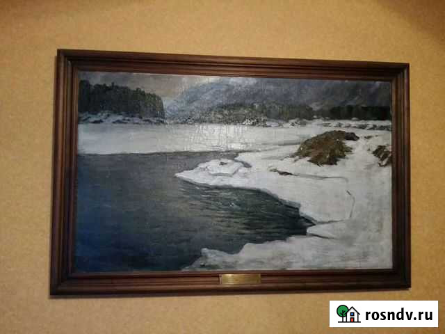 Картина маслом на холсте пейзаж Бийск - изображение 1