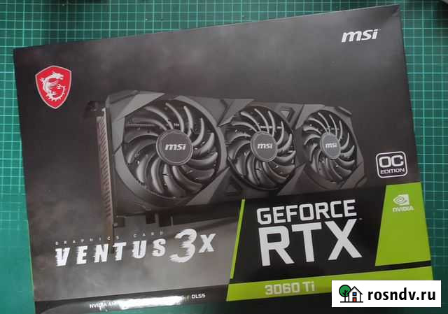 Видеокарта MSI Ventus 3x 3060Ti LHR Ярославль - изображение 1