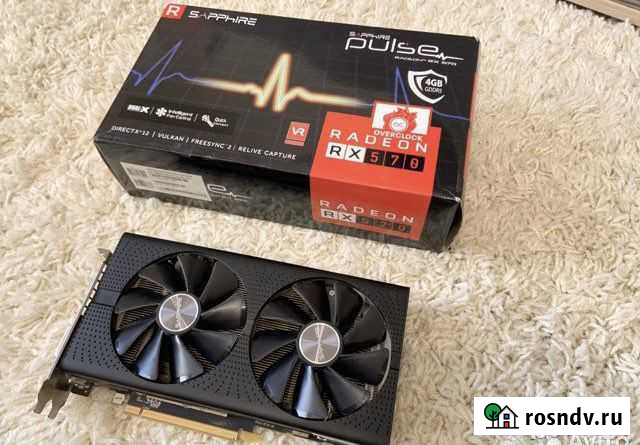 Видеокарта sapphire rx 570 pulse 4gb Новороссийск - изображение 1