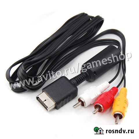 AV кабель для подключения ps1, ps2, ps3 к телевизо Ярославль - изображение 1