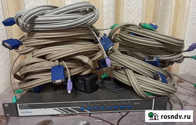 Переключатель KVM trendnet TK-801R 8-port(PS/2+VGA Петропавловск-Камчатский - изображение 1