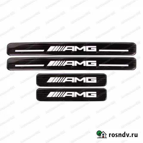 Накладки на пороги AMG Mercedes G-klass W463 черн Москва - изображение 1