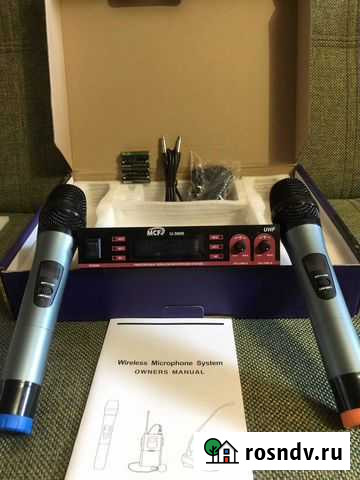 Радиосистема вокальная с 2 микрофонами MCF U-3600 Тихорецк - изображение 1