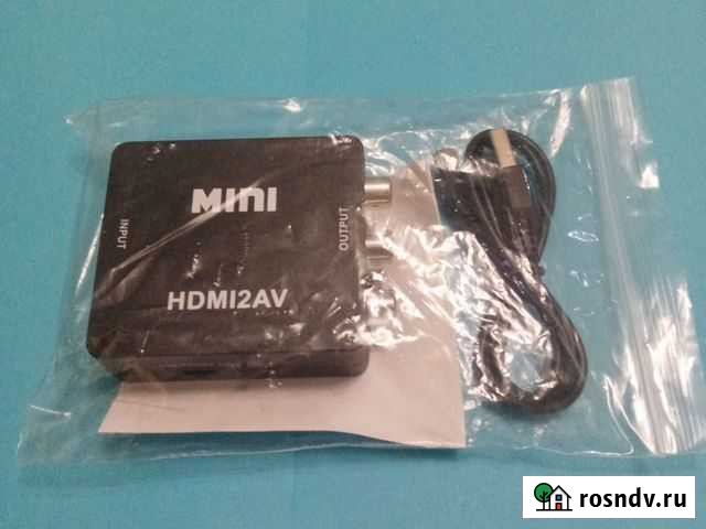 Переходник из hdmi в AV (Из цифрового в тюльпан) Кемерово - изображение 1