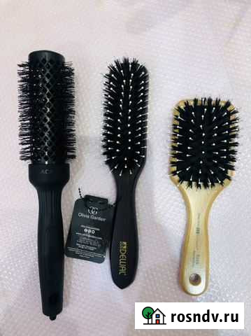 Расческа-выпрямитель, расчески с нат.щетиной Щёлково - изображение 1