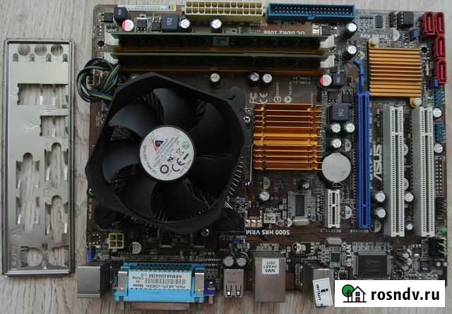 Мат.плата asus P5KPL-AM, проц Intel E5500, озу 2GB Новосибирск - изображение 1