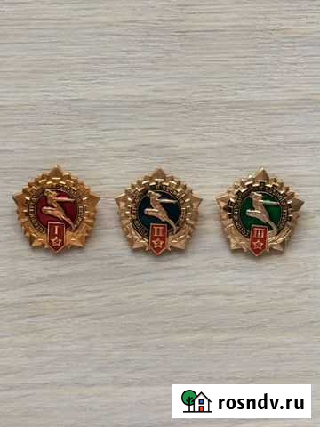 Значки гто армейский золотой комплект Тольятти - изображение 1