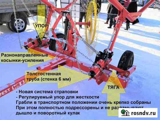 Грабли прицепные harvest - SWR, WR.Колесно-пальцев Бор