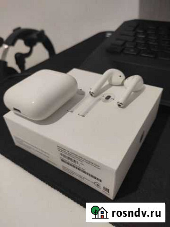 Наушники Airpods (оригинал: чек, гарантия DNS) Пушкино - изображение 1