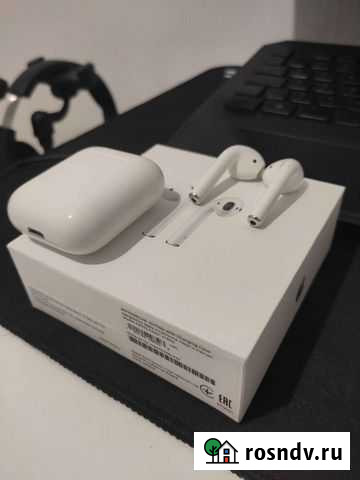 Наушники Airpods (оригинал: чек, гарантия DNS) Пушкино - изображение 1