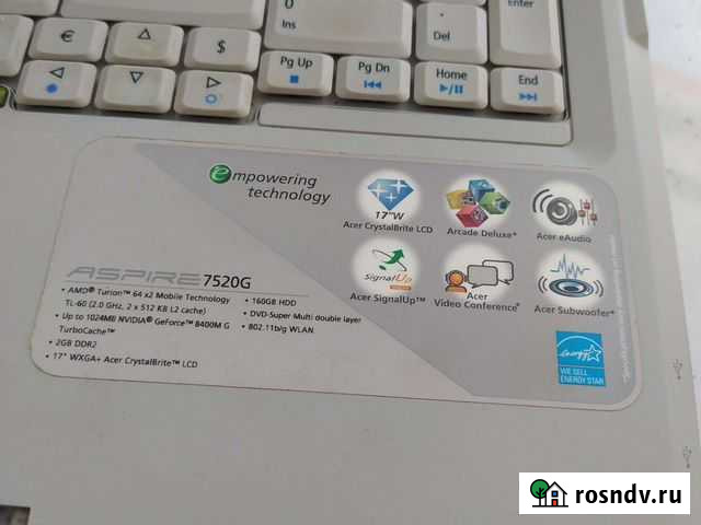 Ноутбук Acer Aspire 7520 Лесной - изображение 1