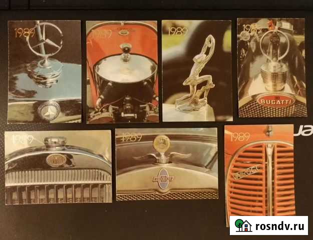 Календарики - эмблемы машин 1989 Псков - изображение 1