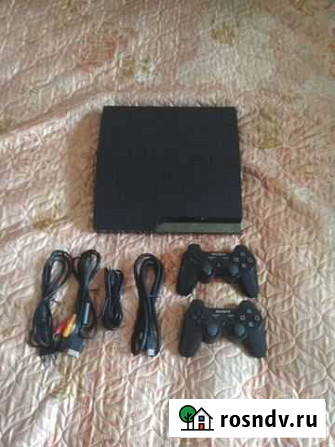 Прошитая PS3+2 геймпада+много игр Рязань - изображение 1