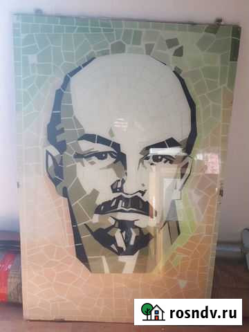 Партрет В.И.Ленина на стекле.1970г Армавир - изображение 1