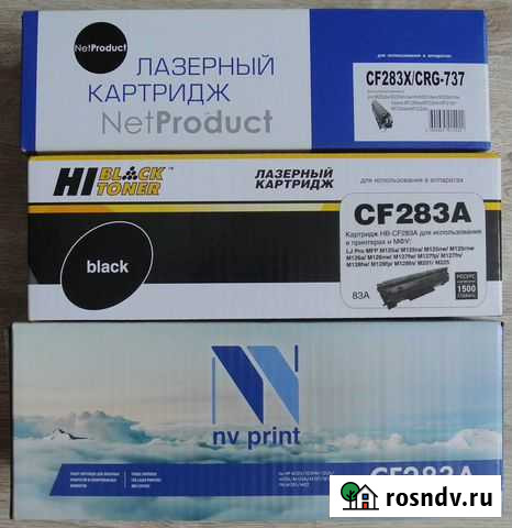 Картридж HP CF283X, Canon №737 Новосибирск - изображение 1