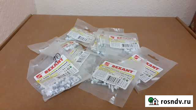 Rexant Крепеж кабеля плоский 4х2 мм белый (50 шт) Екатеринбург - изображение 1