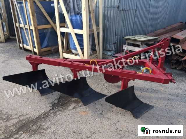 Новый 3-х корпусной плуг Белоруссия на мтз-82, Т-4 Москва - изображение 1