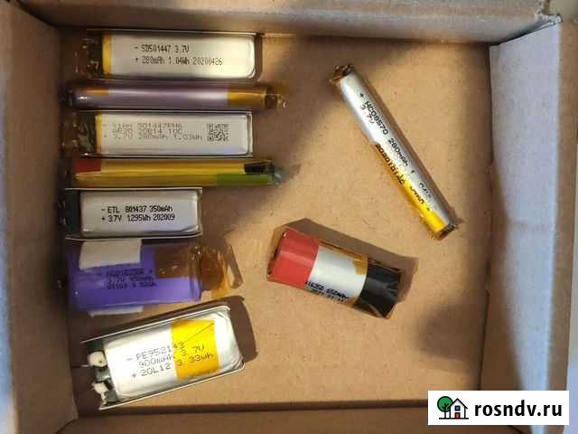 Аккумуляторы li ion 280-900 mah Ростов-на-Дону - изображение 1