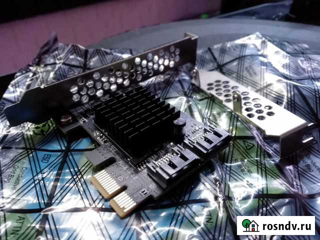 PCI-e адаптер контроллер для HDD SATA III SATA 3 Сосногорск - изображение 1