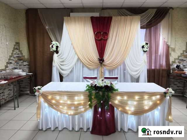 Украшение/оформление зала тканями и шарами Карсун - изображение 1