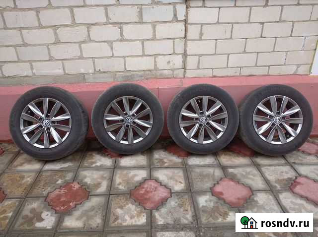 Колёса в сборе, хром, 195/65/15. 5/112 Курск - изображение 1