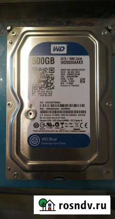 WD Blue 500 Gb SATA / 16 Mb Cache в хорошем состоя Краснодар - изображение 1